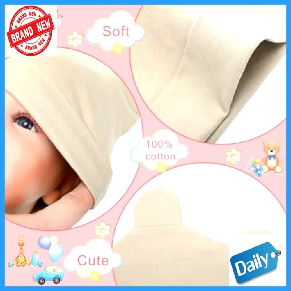 Newborn Hat Mittens Socks Set 10-Piece Cotton Infant Accessories 0-6 Months